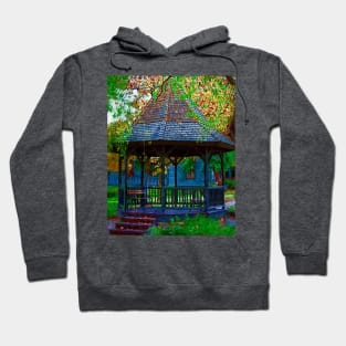 The Victorian Gazebo In Impasto Hoodie